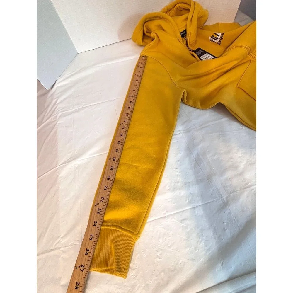 True Religion Men’s XL Mustard Yellow Buddha Graphic Zip Hoodie NWT Streetwear‎